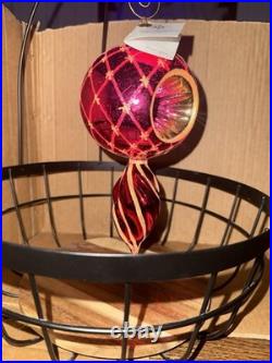 Vintage Christopher Radko Star Reflector Pink with Tag. Rare