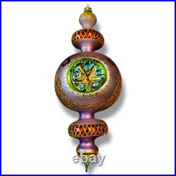 Vintage NEW Christopher RADKO 1998 RAZZMATAZ Glass Ornament 98-238-0 Purple
