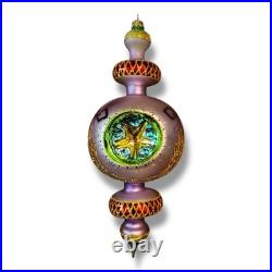 Vintage NEW Christopher RADKO 1998 RAZZMATAZ Glass Ornament 98-238-0 Purple