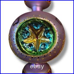 Vintage NEW Christopher RADKO 1998 RAZZMATAZ Glass Ornament 98-238-0 Purple