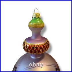 Vintage NEW Christopher RADKO 1998 RAZZMATAZ Glass Ornament 98-238-0 Purple