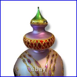 Vintage NEW Christopher RADKO 1998 RAZZMATAZ Glass Ornament 98-238-0 Purple