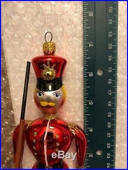 Vintage NOS Christopher Radko Soldier Christmas Ornament 7 Tall R026