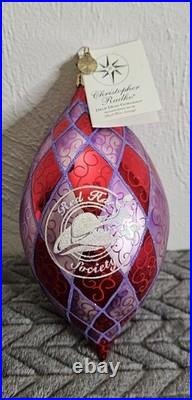 Vintage RARE Christopher Radko Exclusive For Red Hat Society Drop Dead Gorgeous