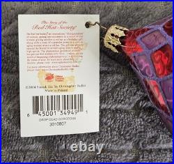 Vintage RARE Christopher Radko Exclusive For Red Hat Society Drop Dead Gorgeous