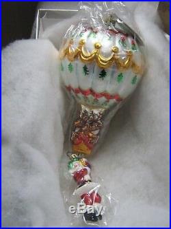 Vintage Radko Christmas Ornament Hang On Till Christmas LE 2858/10000 2001 NIB