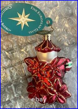 Vintage Radko Lil Gems Holly Jeans POINZY PAL Christmas Ornament & Box