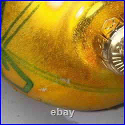 Vintage Radko Midas Touch Triple Indent Reflector Glass ornament read desc