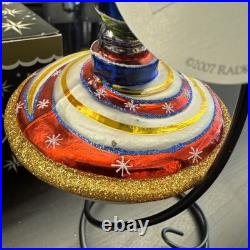 Vintage Rare 2007 Christopher Radko Toy Top Tidings With Tag and Box 5in Mint Vintage Rare 2007 Christopher Radko Toy Top Tidings With Tag and Box 5in Mint
