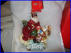 Vintage christopher radko santa ornament (2007)