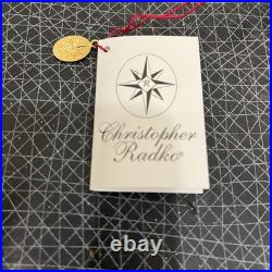 Vtg Christopher Radko Astro Stars Large Star Ornament 3-D Beaded, Extremely RARE