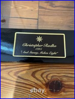 Vtg Christopher Radko Rare 1995 And Snowy Make 8 Ornament, 7 Dwarves Snow White