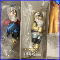 Vtg Christopher Radko Rare 1995 And Snowy Make 8 Ornament, 7 Dwarves Snow White Vtg Christopher Radko Rare 1995 And Snowy Make 8 Ornament, 7 Dwarves Snow White