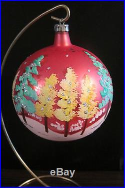 Vtg First Year Christopher Radko WinterII/Red Ball Christmas Ornament, Very Rare