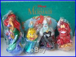 Walt Disney Little Mermaid Christopher Radko Christmas Tree Ornaments MIB New