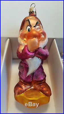 Walt Disney's Christopher Radko Snow White 60th Anniversary Ornament Set