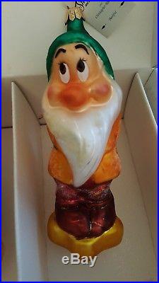 Walt Disney's Christopher Radko Snow White 60th Anniversary Ornament Set 1997