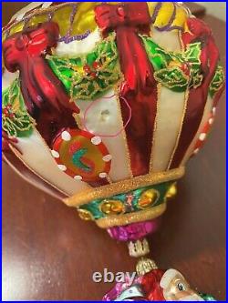 Wow! Radko GRAND GIFT AIR LIFT Christmas Ornament Balloon 16 1010433 Ltd Ed
